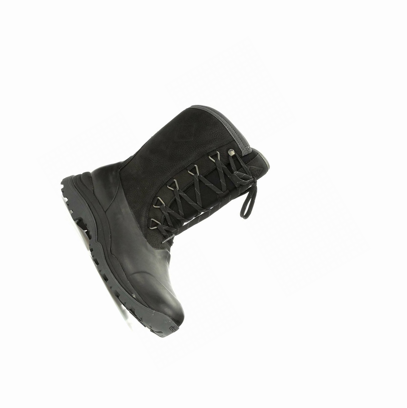 Black Muck Arctic Outpost Leather Lace Up Vibram Men's Short Boots | NZ-27ENJC