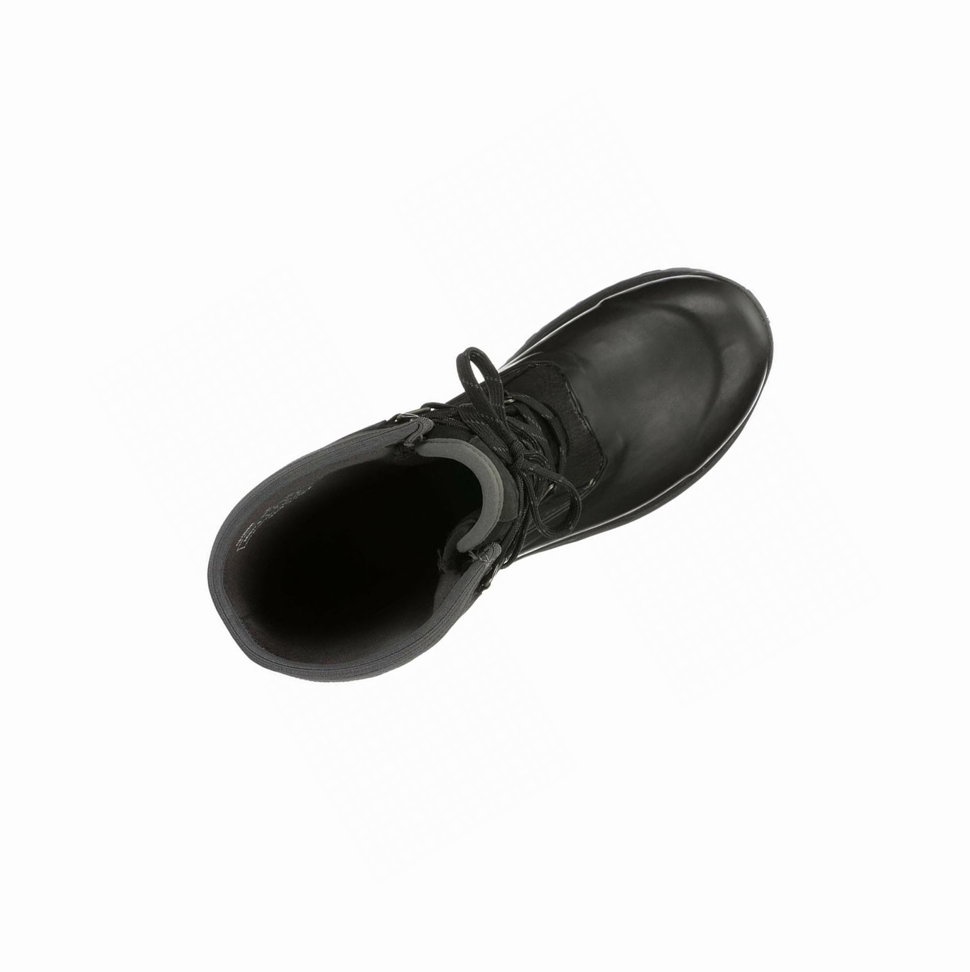 Black Muck Arctic Outpost Leather Lace Up Vibram Men's Short Boots | NZ-27ENJC