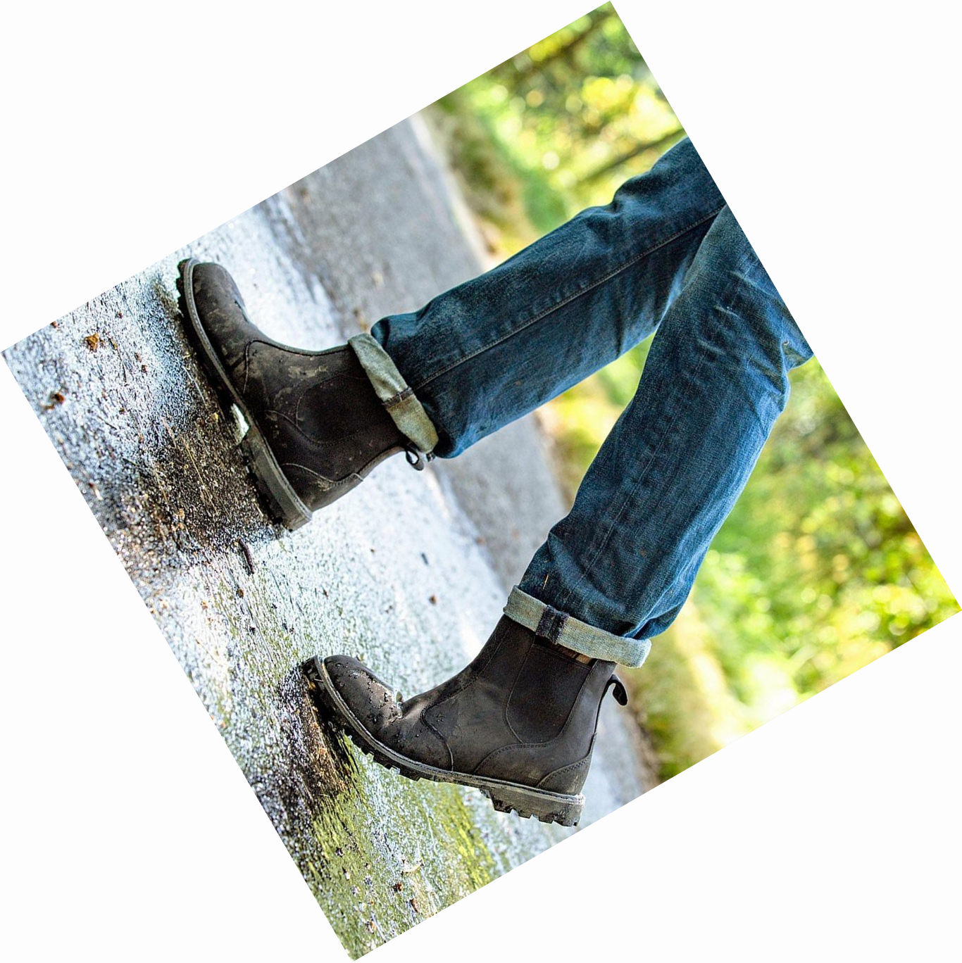 Black Muck Chelsea Leather Men's Ankle Boots | NZ-10JIMX