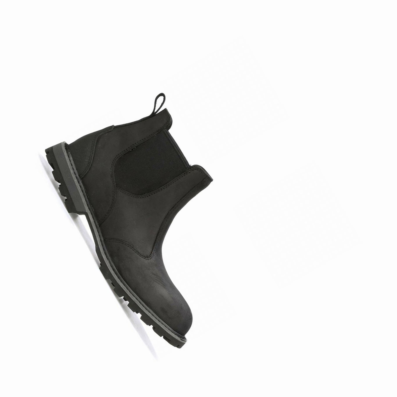 Black Muck Chelsea Leather Men's Ankle Boots | NZ-10JIMX