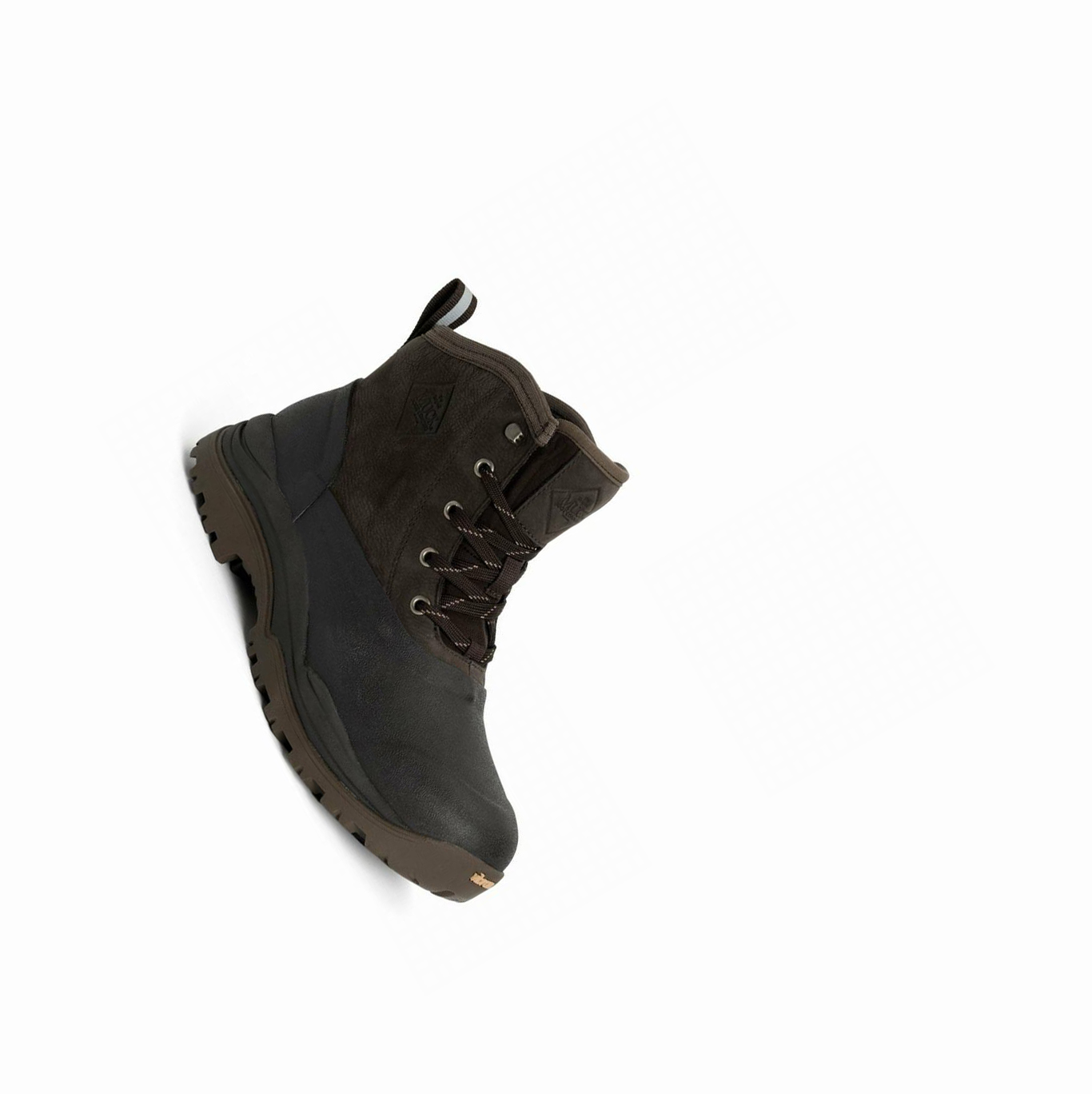 Brown Muck Arctic Outpost Leather Lace Up Vibram Men's Ankle Boots | NZ-52GUZP