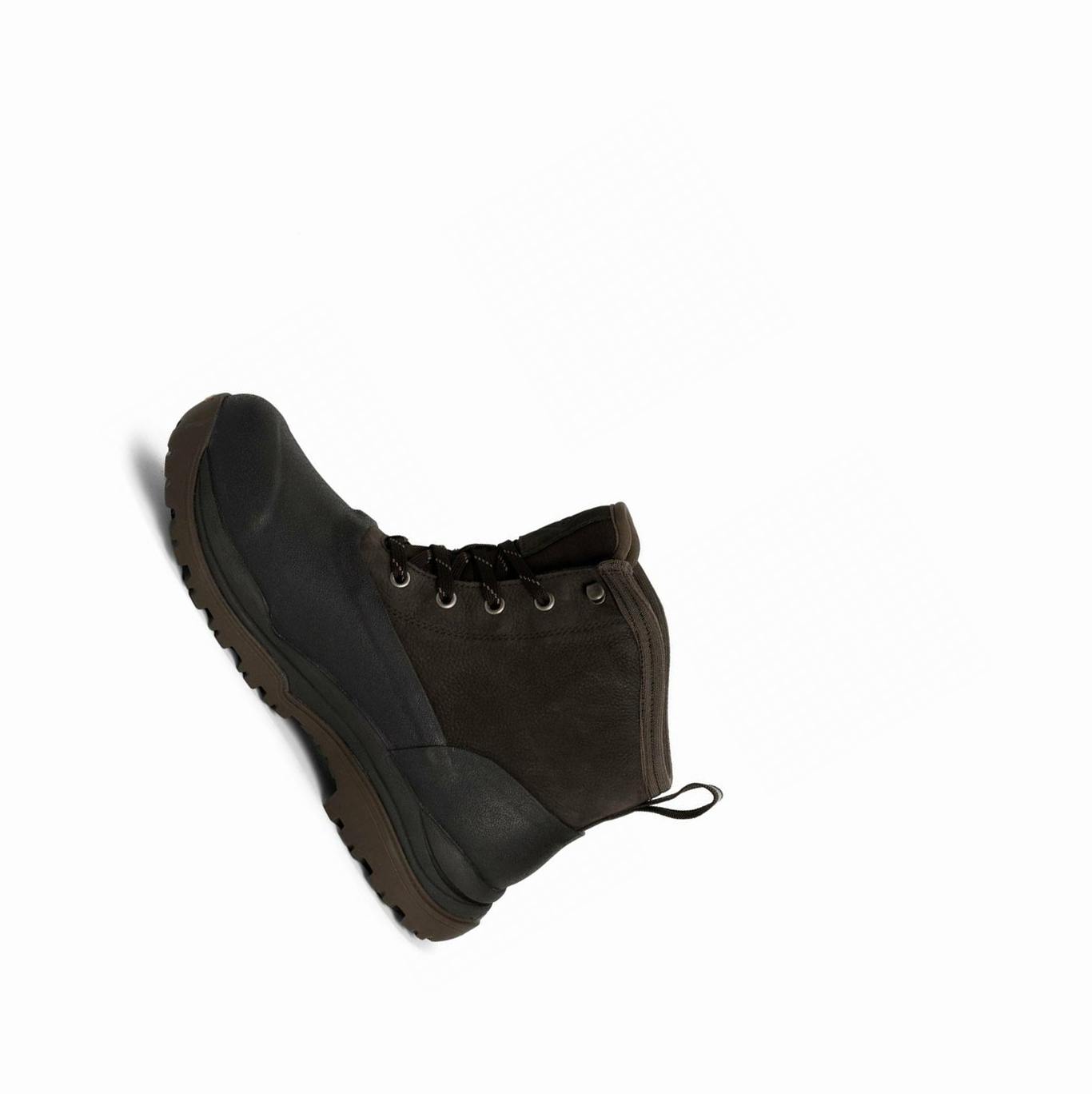 Brown Muck Arctic Outpost Leather Lace Up Vibram Men's Ankle Boots | NZ-52GUZP