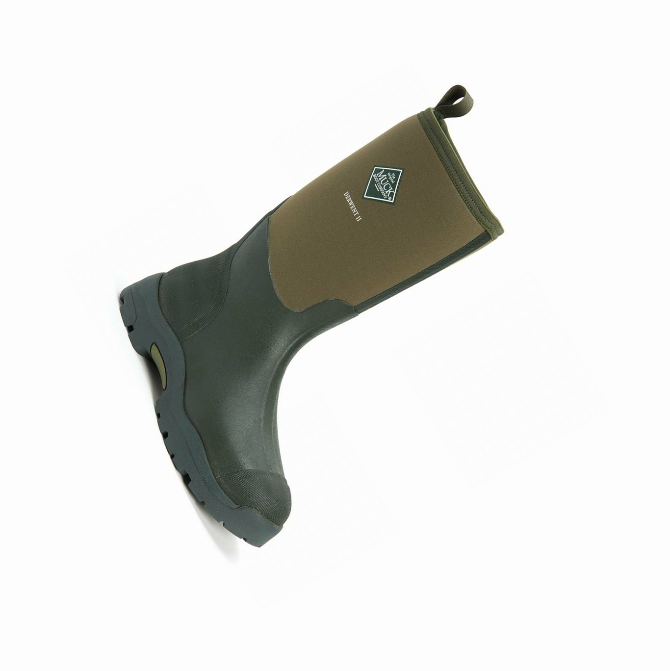 Dark Green Muck Derwent II Men's Wide Calf Boots | NZ-54AQVR