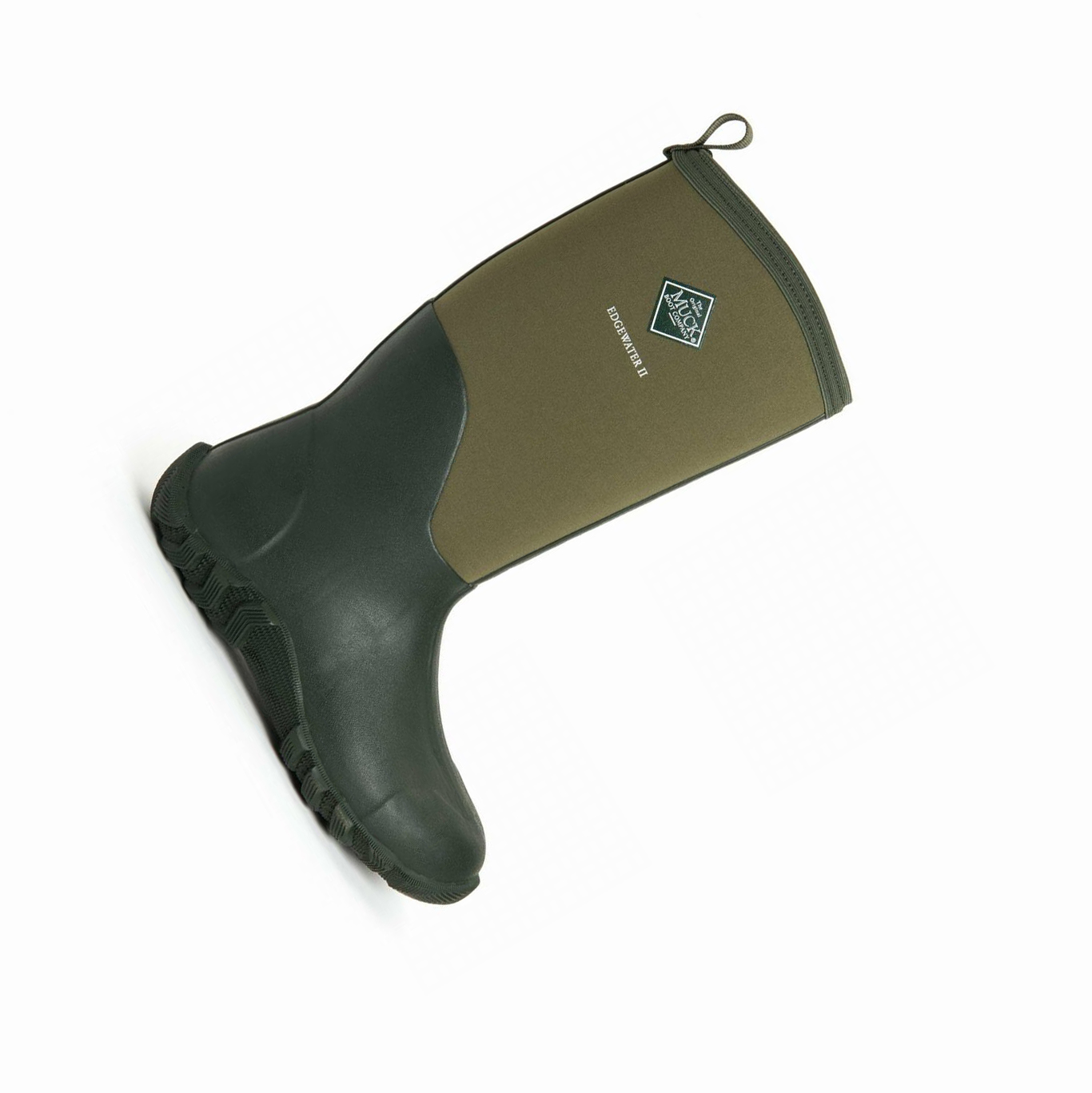 Dark Green Muck Edgewater II Men's Wide Calf Boots | NZ-39LKAF